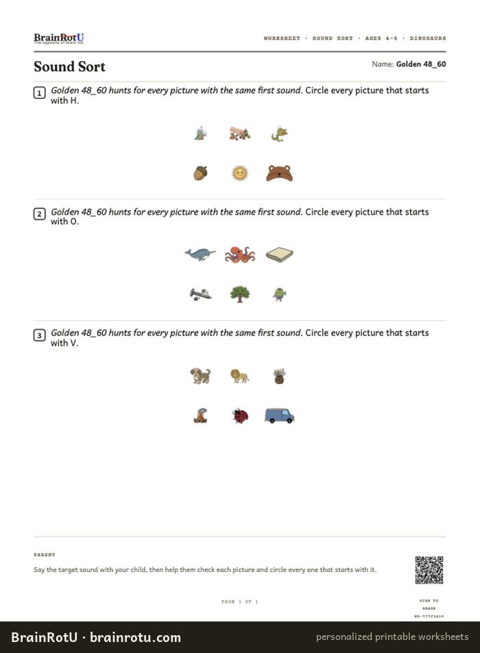 Ocean Sounds — Sound Sort (5–6)