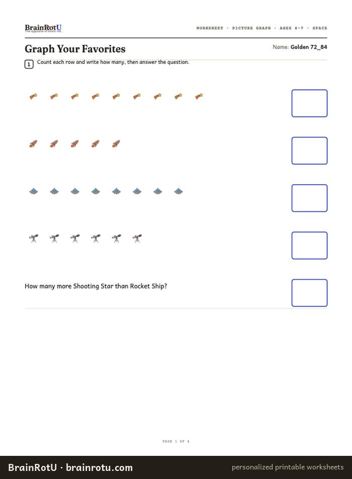 Space Graphing — Graph Your Favorites (6–7)